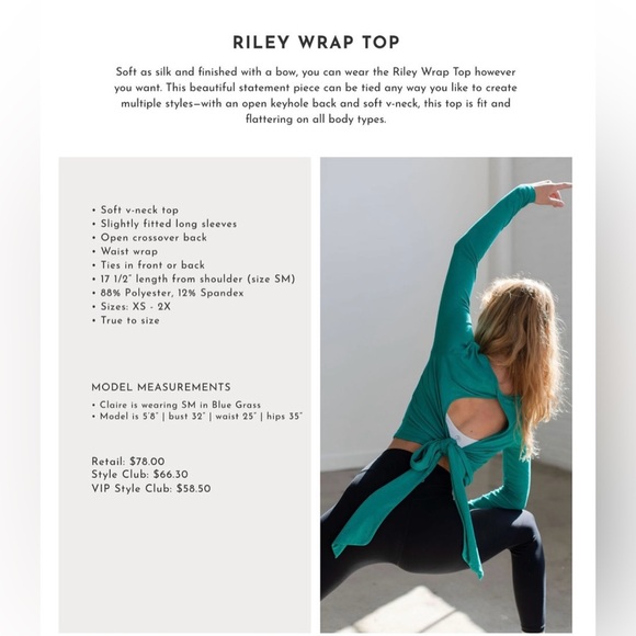 Savvi Riley Wrap Top - Picture 8 of 12